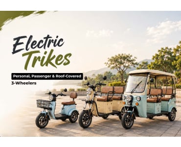 Electric Trikes: Personal, Passenger & Roof-Covered 3-Wheelers