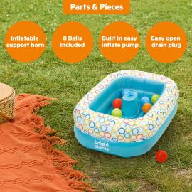 Bright Starts - Bathe And Giggle 2 In 1 Tub And Ball Pit