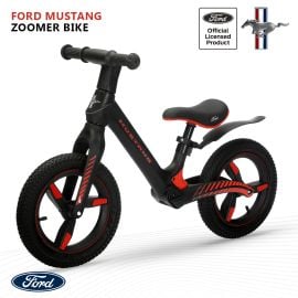 Ford Mustang - Sporty, Adjustable Seat And Lightweight Zoomer Bike - Black - WB-1263N-B - Toysuae.com