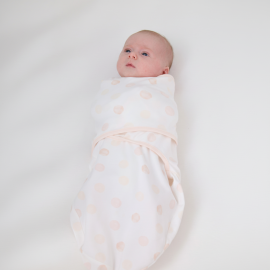 Clevamama - ClevaSleep Swaddle Adjustable Wrap - Pink Spot