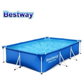 Bestway - Steel Pro Rectangular Pool - 300x201x66 cm - Blue