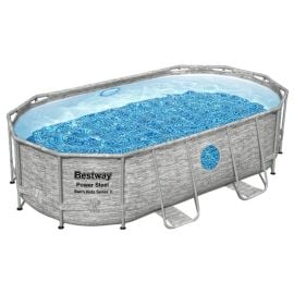 Bestway - Power Steel Vista Pool - 549 x 274 x 122cm - Gray -  PRN-56716 - Toysuae.com