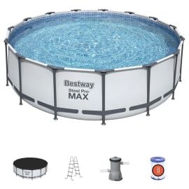 Bestway - Steel Pro Frame Pool Set - 305 x 305 x 76cm - Grey -  PRN-56408 - Toysuae.com