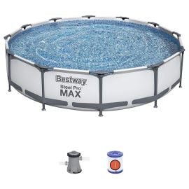 Bestway - Steel Pro Frame Pool Set - 366 x 366 x 76cm - White -  PRN-56416 - Toysuae.com