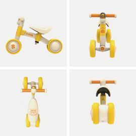 B.Duck - Toddler Balance Bike With Adjustable Anti Slip Handlebar And Wheels - Yellow