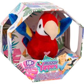 Happy Yappers - Slap Bracelet Interactive Plush Toy - Red Parrot