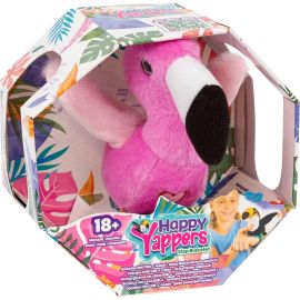 Happy Yappers - Slap Bracelet Interactive Plush Toy - Flamingo