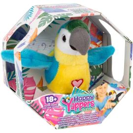 Happy Yappers - Slap Bracelet Interactive Plush Toy - Blue Parrot