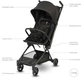 Qplay - Mega Pro Stroller - Black