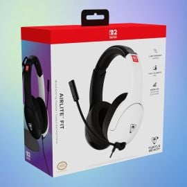 Turtle Beach - Airlite Fit Wired Gaming Headset Nintendo Switch 2 - Black/White