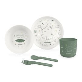 Miniland - Durable Naturmeal Set - Frog -  89455 - Toysuae.com