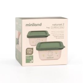 Miniland - Naturset 2 Lunch Box Frog Set
