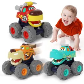 Hola - Powered Pull Back Toddler Monster Truck - Assorted 1pc