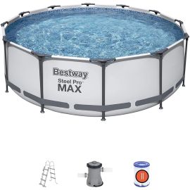 Bestway - Pool Set Steel Pro Max - 366 X 100 CM -White -  PRN-56418 - Toysuae.com