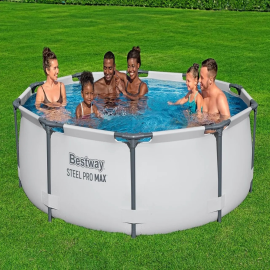 Bestway - Steel Pro Max Above Ground Frame Pool Set - Grey - 305x76 cm