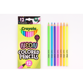 Crayola - Neon Colored Pencils 12 Pcs -  CY68-2119 - Toysuae.com