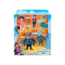 Disney - Zoo Tropolis 2 Adventure Figure - 3 inch - Pack of 5 Pcs