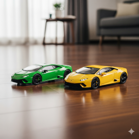 D-Power - 1:64 Lamborghini Huracan LP610-4 Diecast Mini Car Assorted