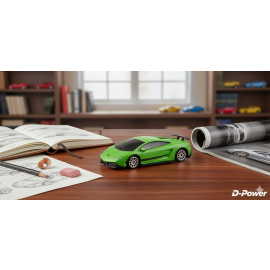 D-Power - 1:64 Lamborghini Gallardo LP570-4 Diecast Mini Car - Matte Green