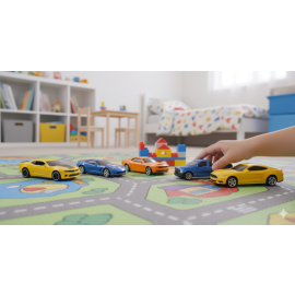 D-Power - 1:64 Licensed Collectible Models Diecast Mini Car Set of 5