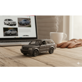 D-Power - 1:36 Land Rover Range Rover Sport Diecast Model Car - Matte Black