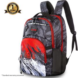 Eazy Kids - 20 School Bag for Boys with Stainless Steel Water Bottle 710ml – Fast & Fearless Black