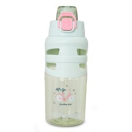 Eazy Kids - Flip Top Water Bottle 750ml – Straw Bottle for Kids - Bicycle Mint - SAM-EZ_WBPP750_BICYGR - Toysuae.com