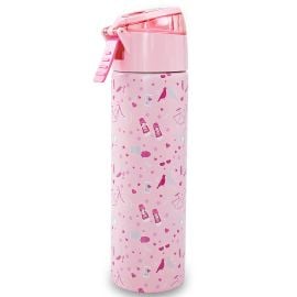 Eazy Kids - Insulated Stainless Steel Water Bottle with Spray, Life 640 ml - Pink - SAM-EZ_WBSS640DWSP_BUPI - Toysuae.com