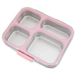 Eazy Kids - Stainless Steel Bento Lunch Box with Tritan Lid - Pink