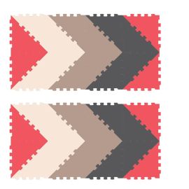 Sunta - 4 Colours Triangle Puzzle Floor Mat 32pcs