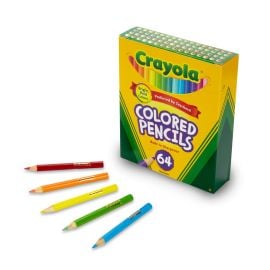 Crayola - Short Colored Pencils With Sharpener 64 Pcs -  CY68-3364 - Toysuae.com