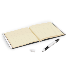 Lego IQ - Locking Notebook with Gel Pen - Black
