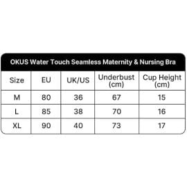 Okus - Water Touch Seamless Maternity And Nursing Bra Beige - M