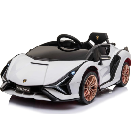 Gambol - Licensed Lamborghini Sian Electric Ride-On Kids Car - White