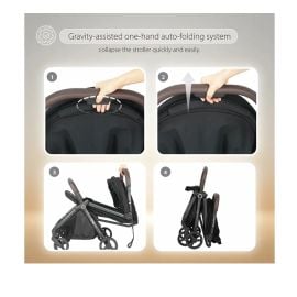 Qplay - Grav Foldable Stroller - Black