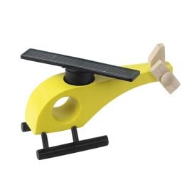 Inpro Solar - Wooden Helicopter Educational Toy - Yellow -  65352 - Toysuae.com