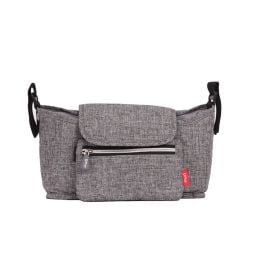 Qplay - 2 In 1 Tricycle And Pushcart Universal Organizer Storage Bag - Grey - OG-001B - Toysuae.com