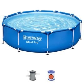 Bestway - Steel Pro Round Pool Set - 305x76 cm - Blue -  PRN-56677 - Toysuae.com