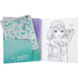 TOPModel - Colouring Book with Sequins Dragon Love