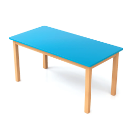 Edu Fun - Rectangular Table - 36cm  - Blue -  RTS-69921Blue69969 - Toysuae.com