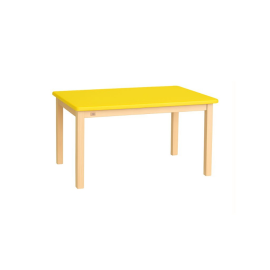 Edu Fun -  Rectangular Table - 120 x 60 x 2.2 cm - 59cm - Yellow   -  RTS-69921Yellow69973 - Toysuae.com
