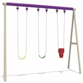 Gambol - Heavy-Duty Triple Swing Playset - GB- SHA-XRD-Q007 - Toysuae.com