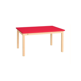 Edu Fun - Rectangular Table  - 120 x 60 x 2.2 cm  - 46cm - Red -  RTS-69921Red69971 - Toysuae.com