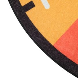 Edu Fun - Rainbow Clock Round Small Rug - 200cm