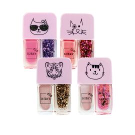 Lukky - Just Duet 2-in-1 Peel-Off Nail Polish - 7ml - Metallic Pink
