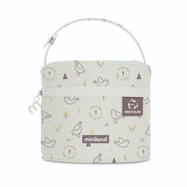 Miniland - Pack 2 Go Ecosquare lunch box - Brown 