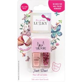 Lukky - Just Duet 2-in-1 Peel-Off Nail Polish - 7ml - Metallic Pink - TT-LUK-T21922 - Toysuae.com