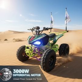 Nitrous - 72V with 3000w Motor Power Electric Extremely Powerful Quad Bike - Assorted