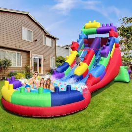 Gambol - Inflatable Water Slide Backyard with Powerful Blower, Splash Pool & Spray - GB-8141 - Toysuae.com