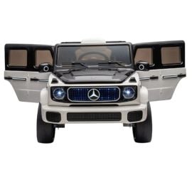Gambol - Mercedes Eqg Concept Battery Powered Ride On Car Toy - 12v - White - GB-JJ2088 - Toysuae.com